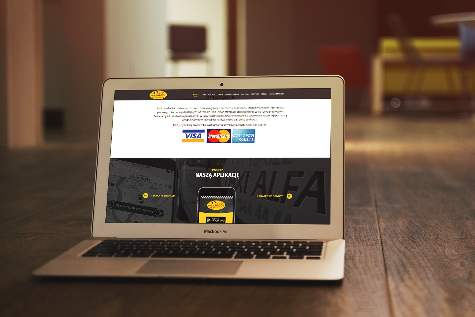 Nowa strona internetowa Radio Taxi ALFA Kielce, zdjęcie 2