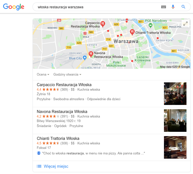 wloska-restauracja-warszawa-google-maps