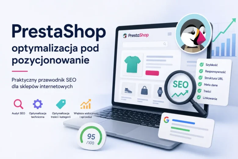PrestaShop optymalizacja pod pozycjonowanie sklepu internetowego, SEO techniczne, szybkość strony i większa widoczność w Google