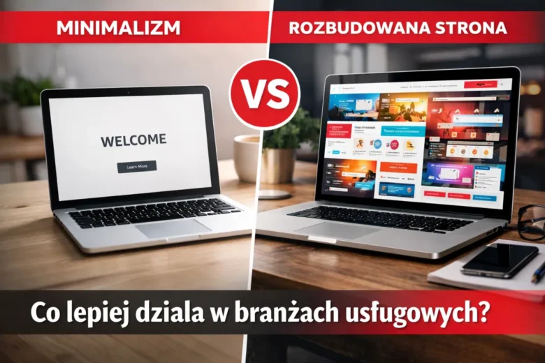 por&oacute;wnanie stron internetowych minimalizm kontra rozbudowana struktura SEO